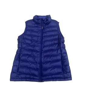 Marmot Down Puffer Vest Women’s Size Medium Jena 700 Fill Blue  Outdoor Snow